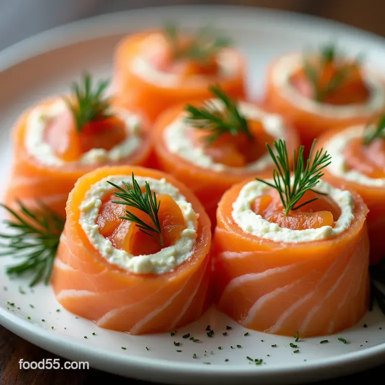 Lox Lovely Flaky Smoked Salmon and Cream Cheese Pinwheels