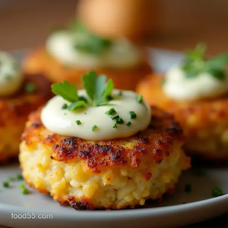 Lump Crab Cakes with Roasted Red Pepperchipotle Lime Aioli presentation