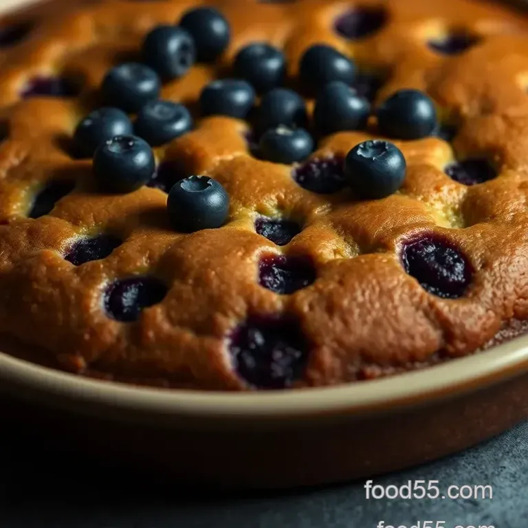 Luscious Blueberry Bliss Cake presentation