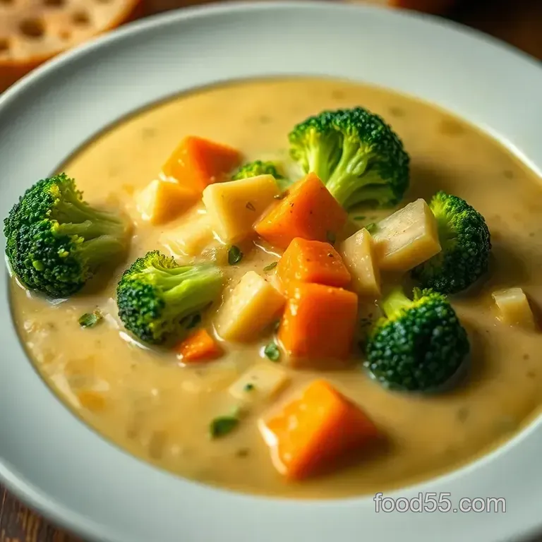 Luxurious Broccoli Cheddar Soup – Panera-Style presentation