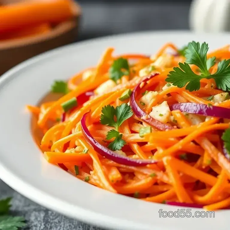 Spicy Carrot Salad with Zesty Lime Dressing