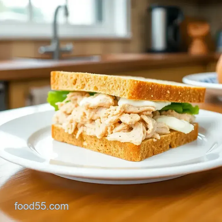 Creamy Cheese Chicken Sandwich