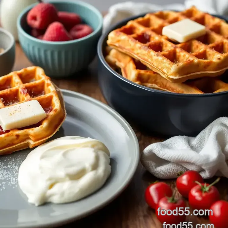 Crispy Belgian Waffles in 30 Minutes presentation