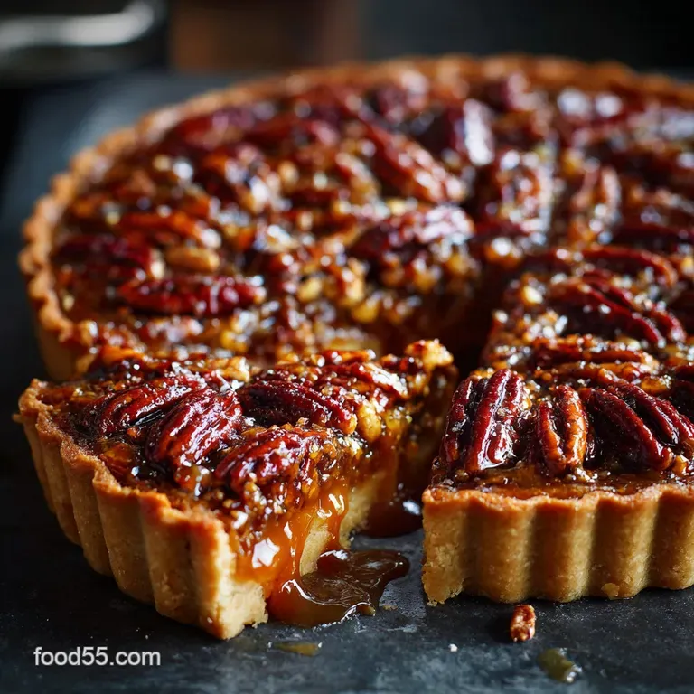 Makeahead Thanksgiving Dessert Recipes: the Stress-Free Pecan Tart presentation