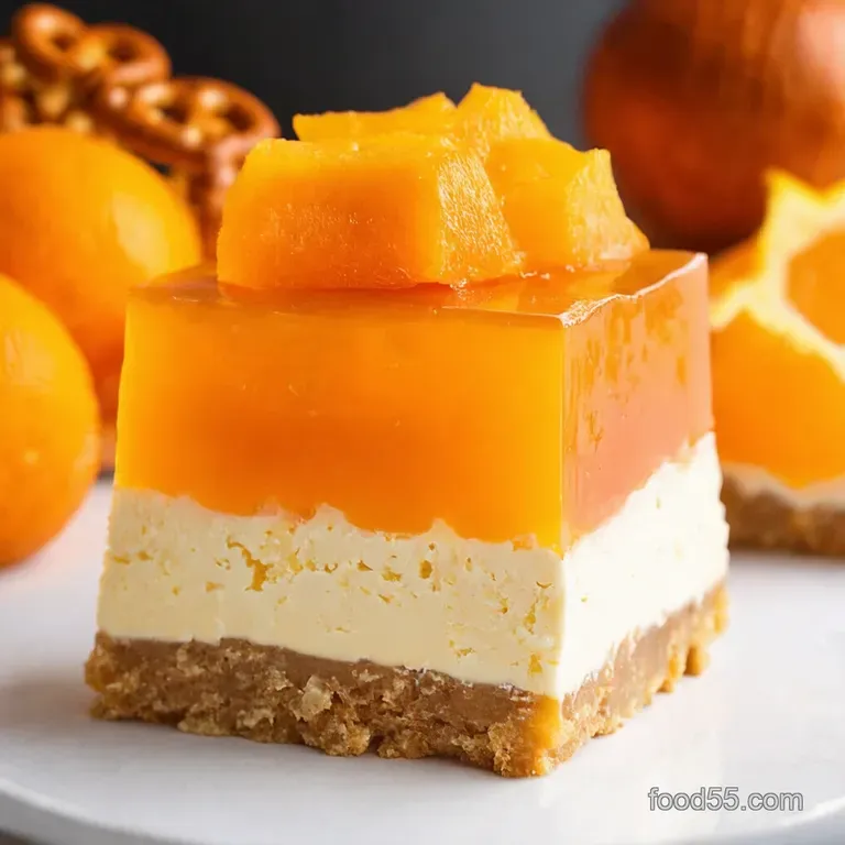 Mandarin Orange Jello Pretzel Salad