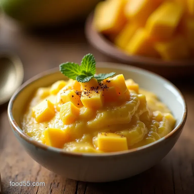 Sunshine in a Spoon Creamy Mango Coconut Chia Pudding presentation