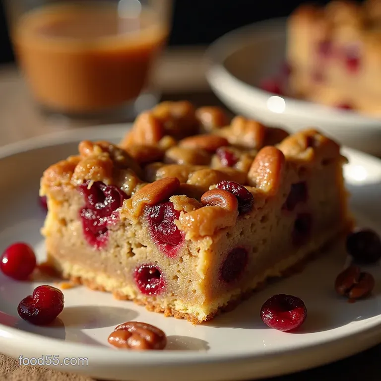 Sticky Maple Cranberry Pecan Power Bars the Ultimate Breakfast Treat presentation