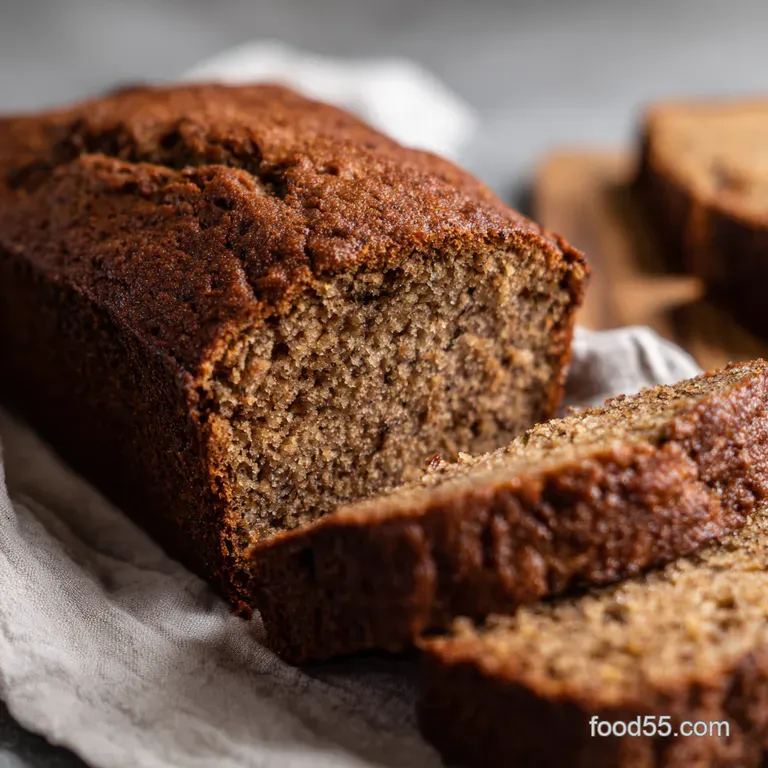 Mary BerrysEasyPeasy Banana Nut Bread presentation