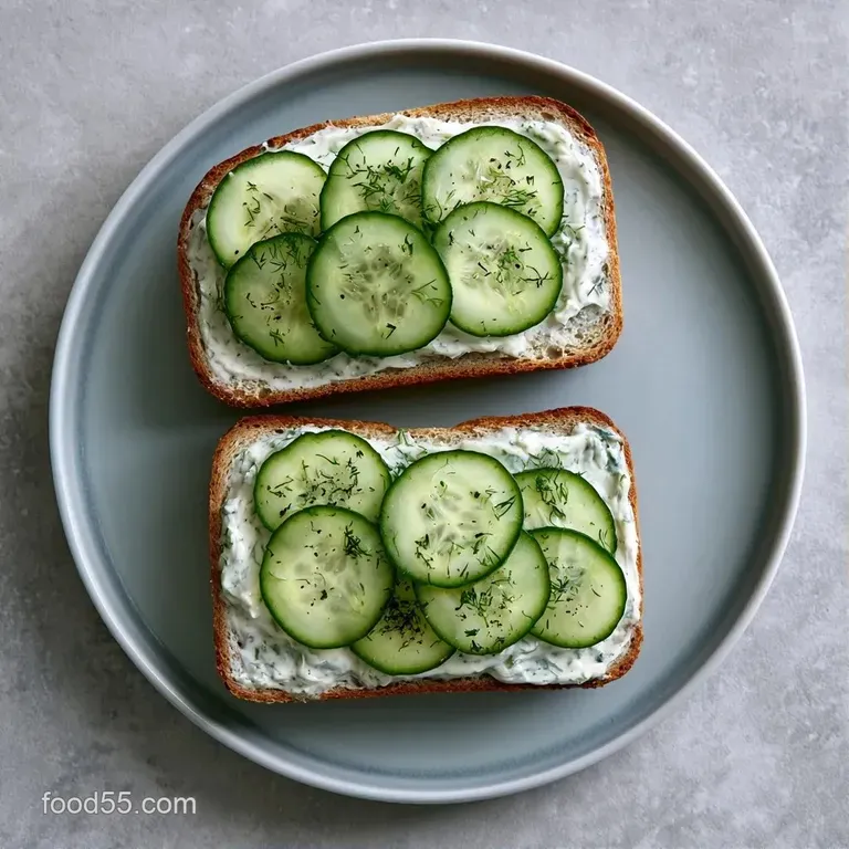 Precise rows of crustless finger sandwiches on a white porcelain platter, garnished with fresh sprigs of dill.