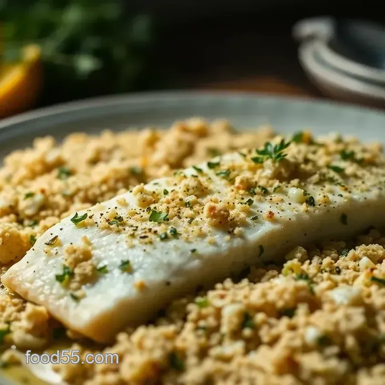 Mediterranean Baked Cod with Lemon-Herb Crust