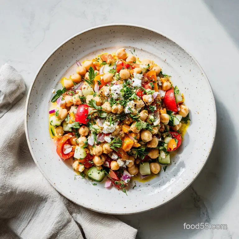 Mediterranean Chickpea Salad: Fresh and Vibrant