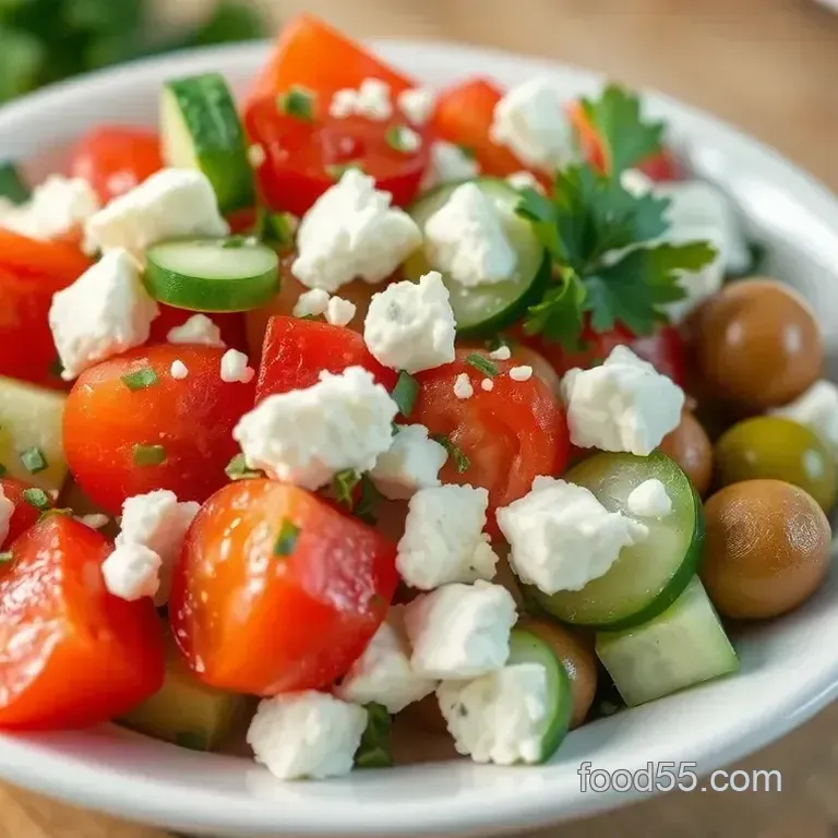 My Grandmother' s Mediterranean Cucumber and Tomato Salad: A Fresh Escape!