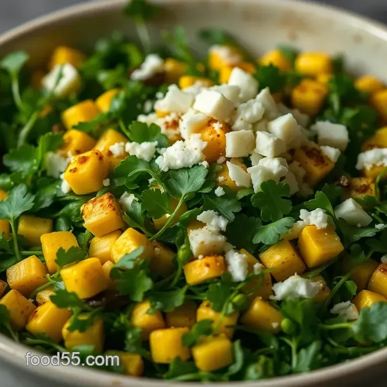 Microgreens Salad with Roasted Baby Corn