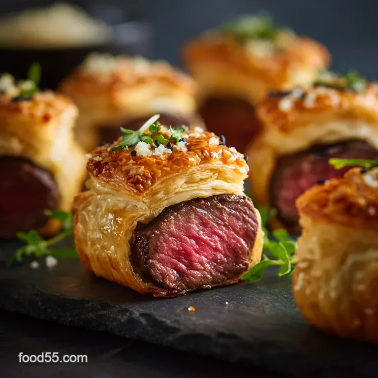 Mini Beef Wellington Bites the Crown Jewels of Canap&eacute;s presentation