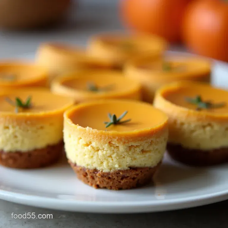 Mini Pumpkin Cheesecake Shooters NoBake