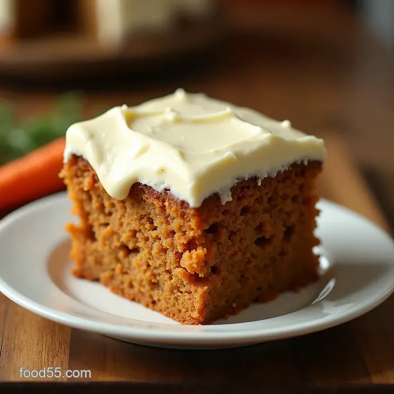 The Secret to Success Truly Moist Carrot Cake with Tangy Classic Cream Cheese Frosting presentation