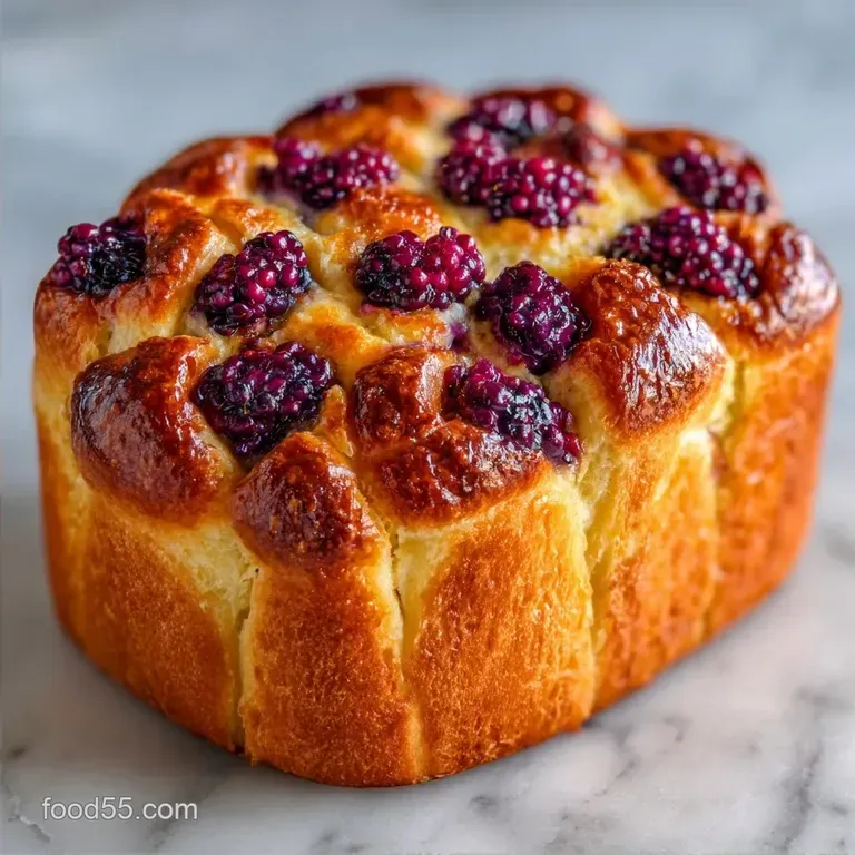 Mulberry Bread Pudding: Homemade and Rich