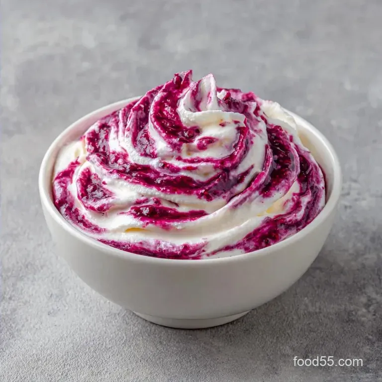 Mulberry Malai Dessert: Creamy and Tart
