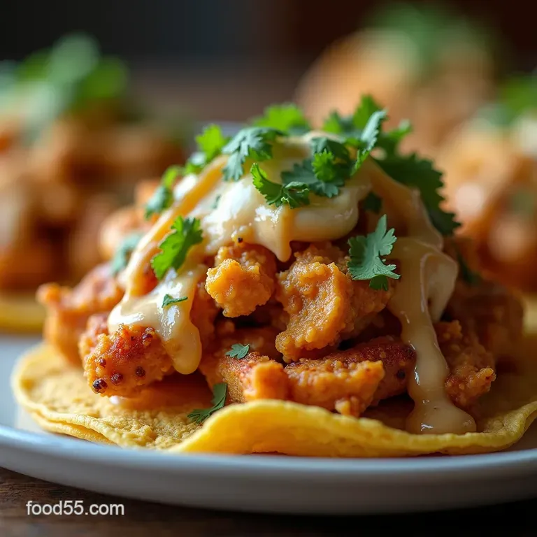 PubStyle NachoLoaded Chicken Tostadas with Quick Chipotle Crema