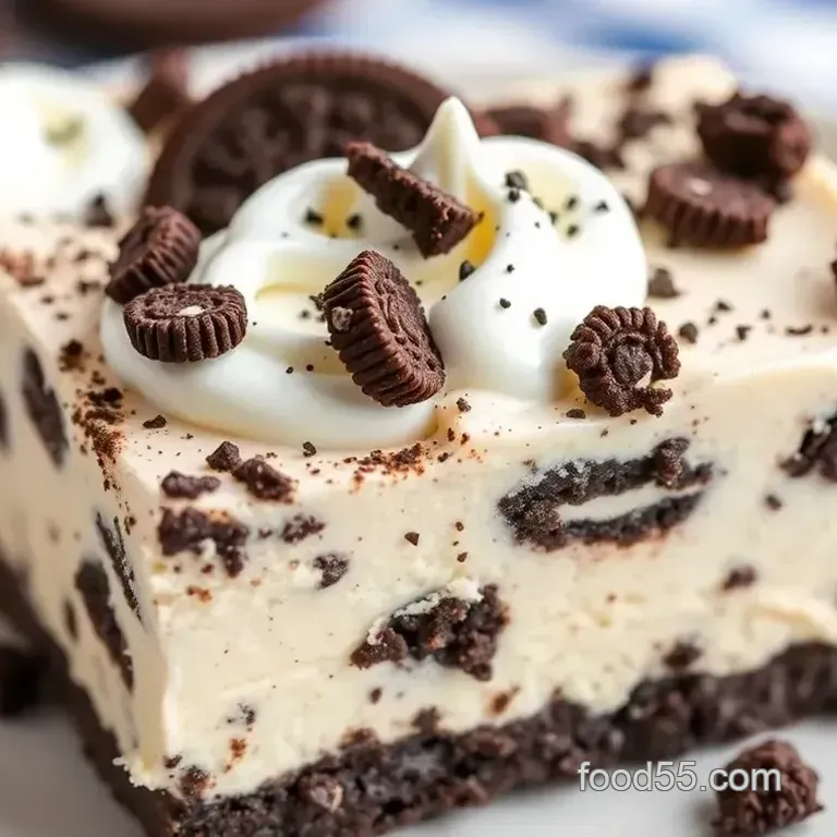 No-Bake Oreo Cheesecake Bars - Easy Delight