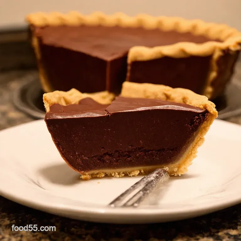 Nobake Chocolate Dream Pie presentation