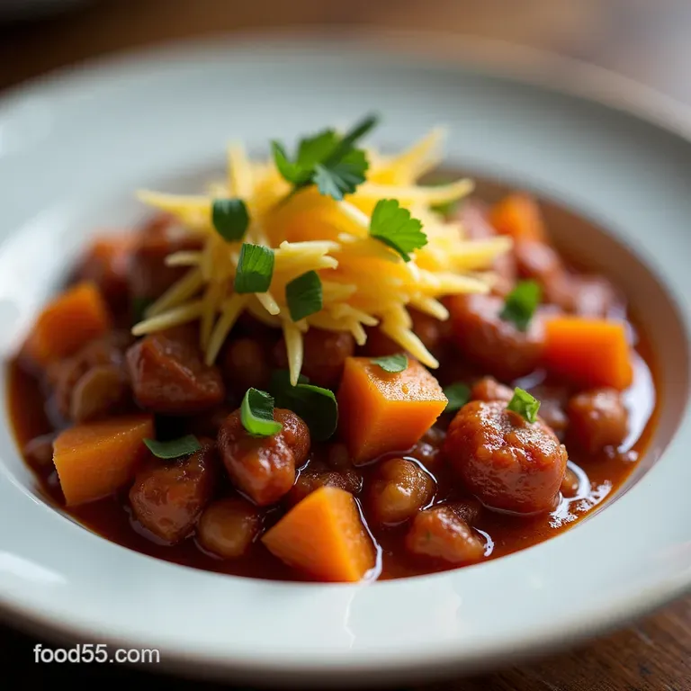 The Great British Bake Off Winner Hearty NoBean Turkey Sweet Potato Chili