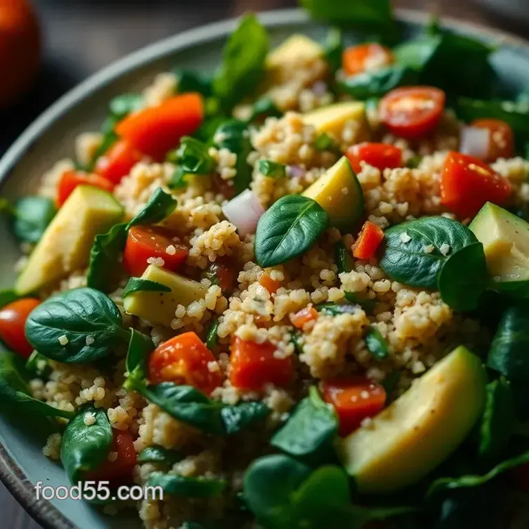 Nourishing Quinoa and Spinach Salad for the Follicular Phase