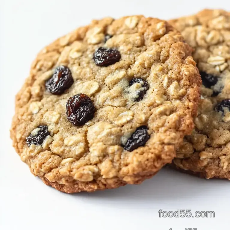 Old-Fashioned Oatmeal Raisin Cookies presentation