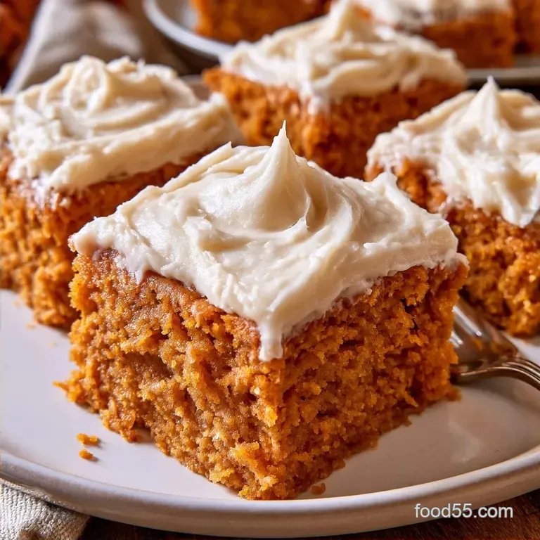Old Fashioned Pumpkin Bars with Cream Cheese Frosting