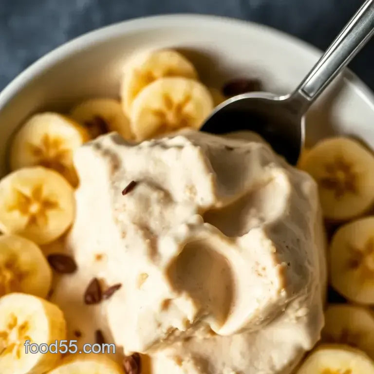 One-Ingredient Banana " Nice" Cream presentation