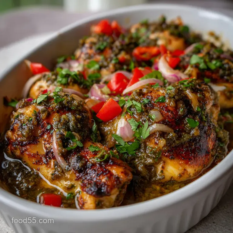 Salsa Verde Chicken: One-Pan Fiesta Recipe presentation