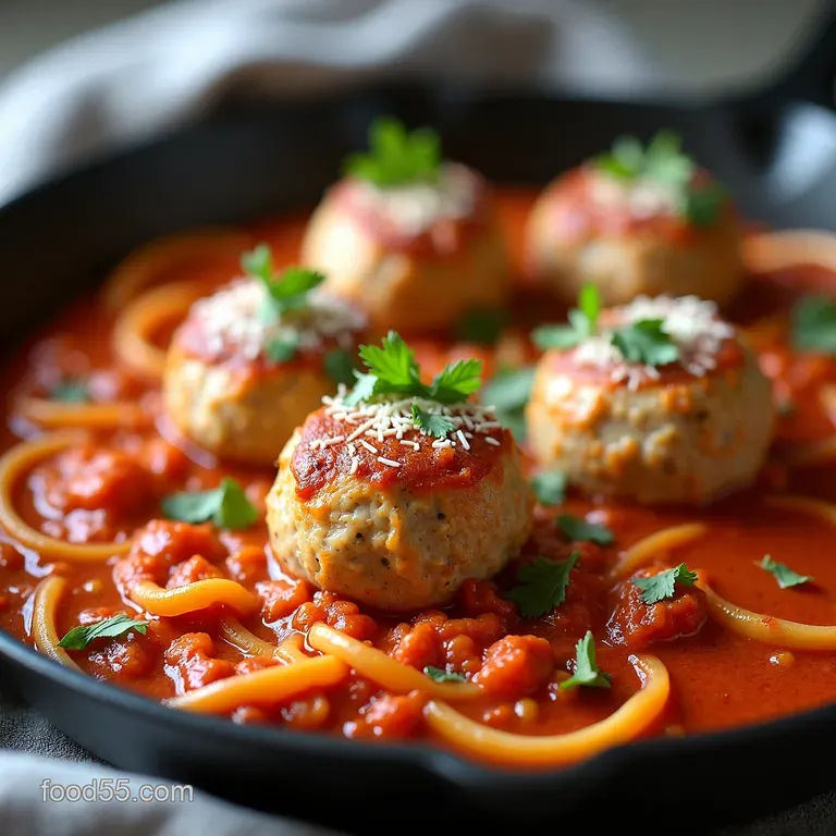 OnePan Giant Turkey Meatball Parmesan