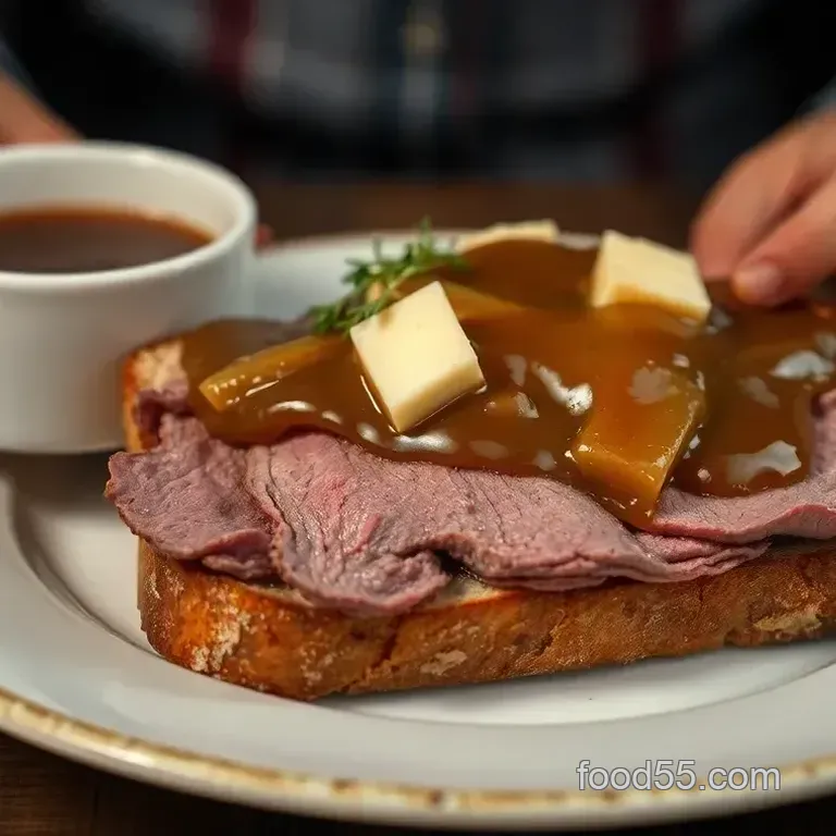 My Family' s Favorite Open Faced Roast Beef Sandwich: Comfort Food Done Right