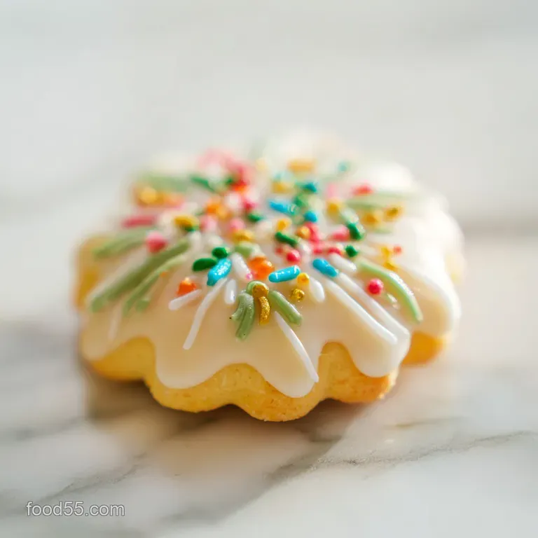 Ornament Cookie with Vanilla Glaze Recipe