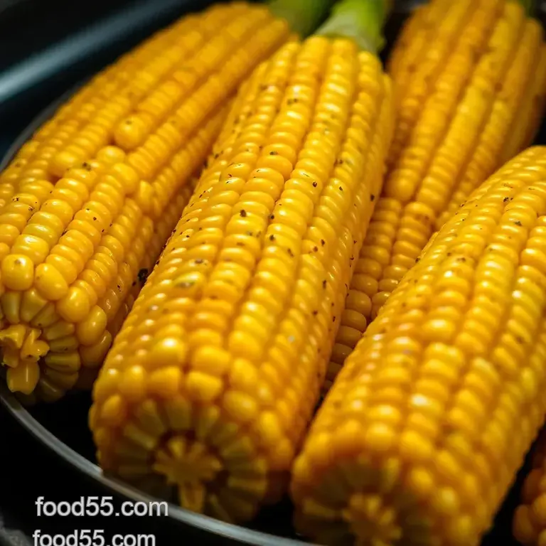 Oven-Roasted Corn on the Cob presentation