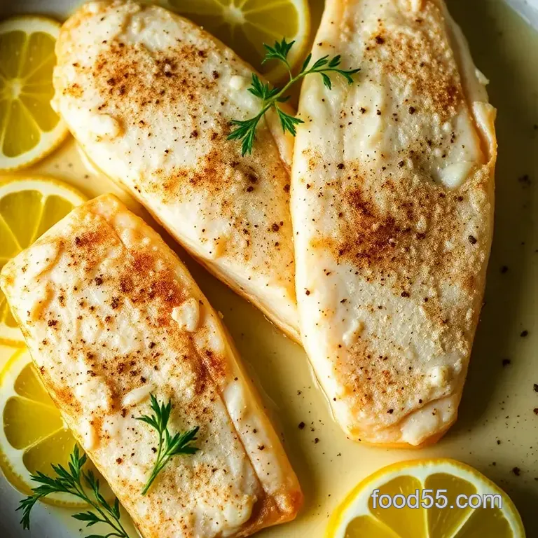 Pan-Seared Petrale Sole with Lemon Butter Sauce presentation