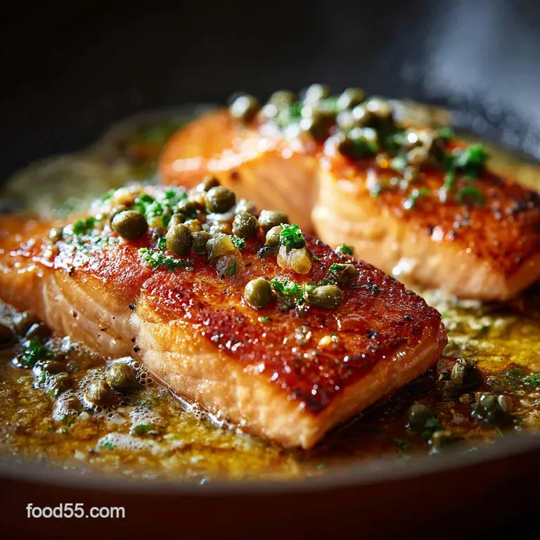 Salmon Piccata with Zesty Lemon-Caper Sauce: a 30-Minute Winner presentation