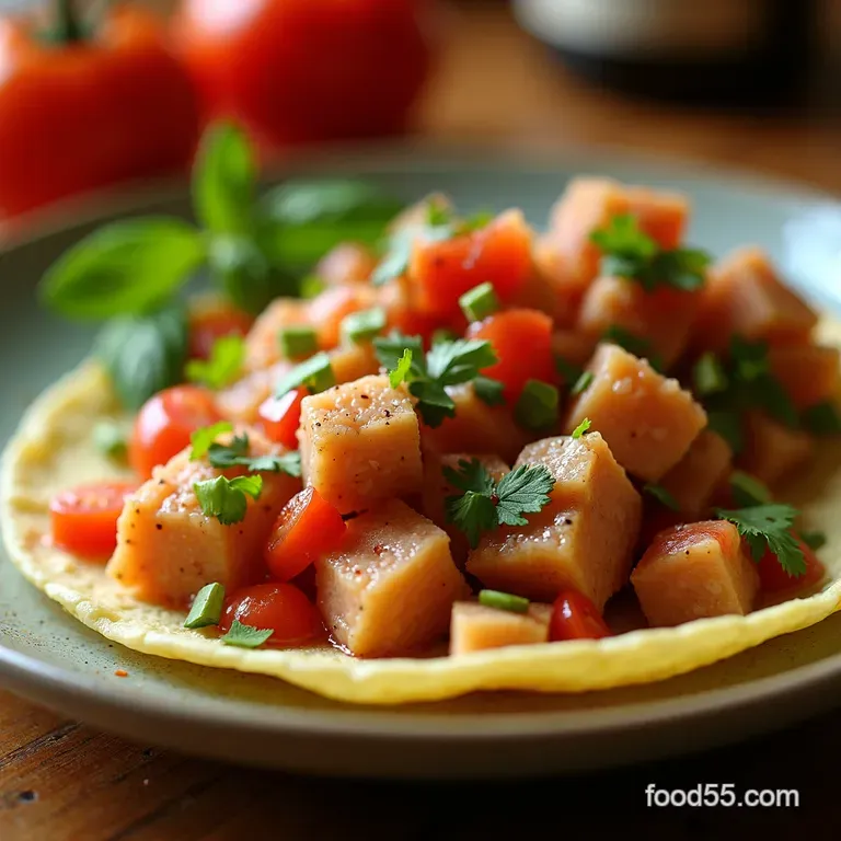 Pantryready Canned Tuna Ceviche presentation