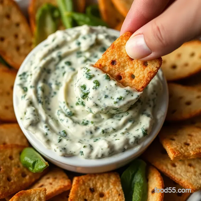 PartyReady Cold Spinach Dip Creamy Garlic Parmesan