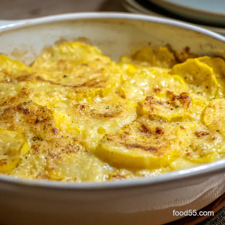 Patty Pan Squash Gratin with Gruyère Thyme