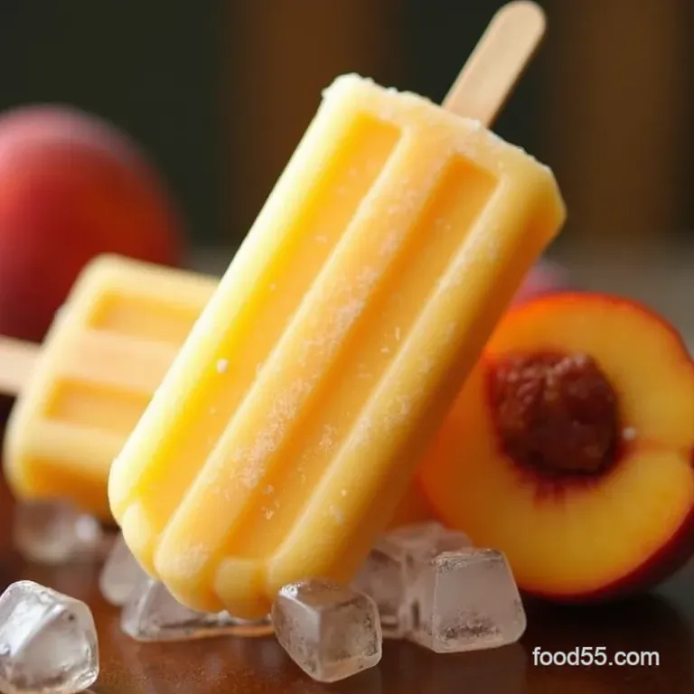 The Ultimate Summer Sensation Sunkissed Peaches Cream Popsicles presentation