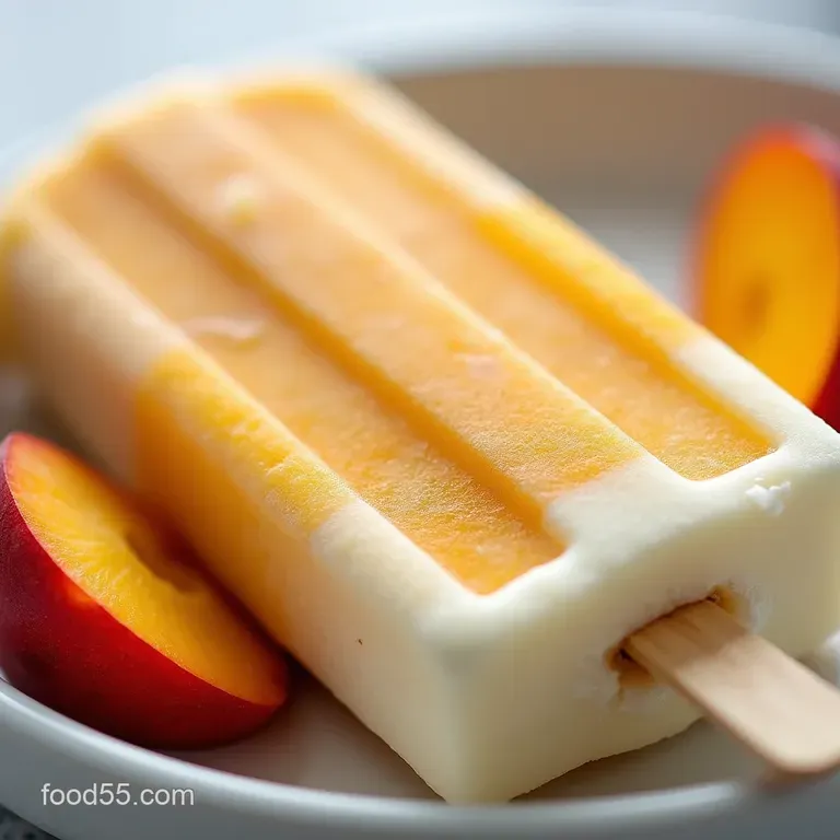 The Ultimate Summer Sensation SunKissed Peaches Cream Popsicles