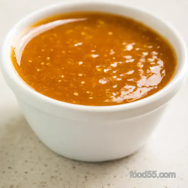 Perfect Peanut Spring Roll Dipping Sauce presentation