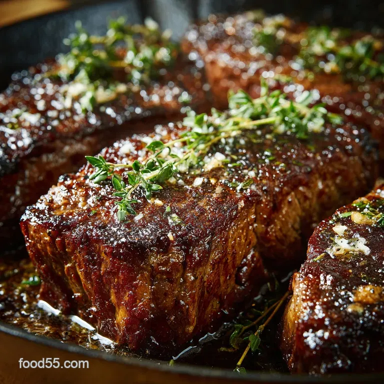 Stovetop Steak: the Perfect Pan-Seared Crust presentation
