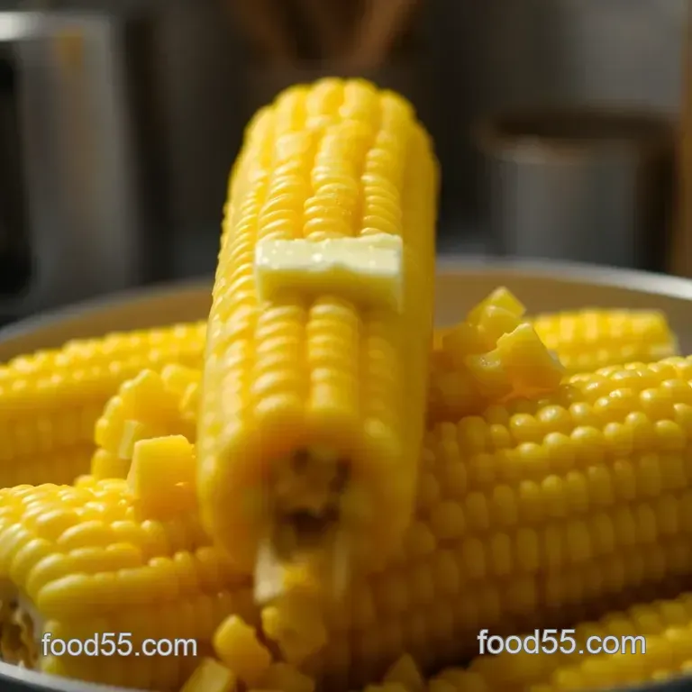 Perfectly Boiled Corn on the Cob presentation