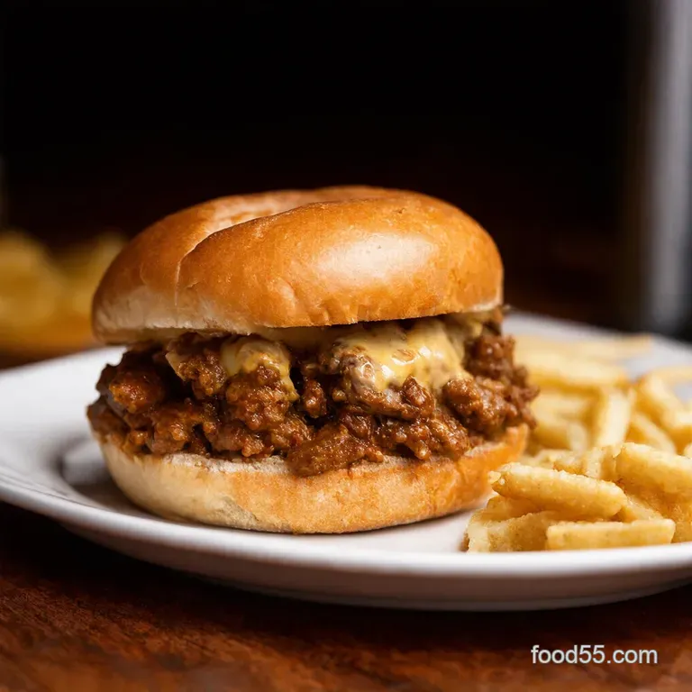 Philly Cheesesteak Sloppy Joes Steakhouse Sloppy Sandwiches presentation