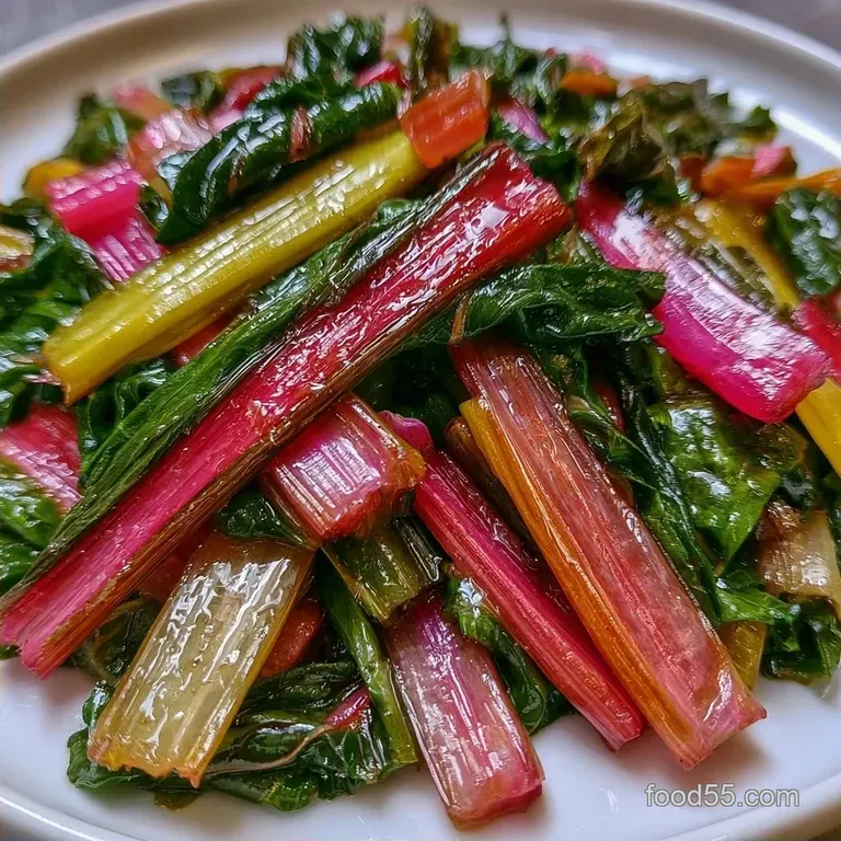 Pickled Rainbow Chard Stems in 25 Minutes