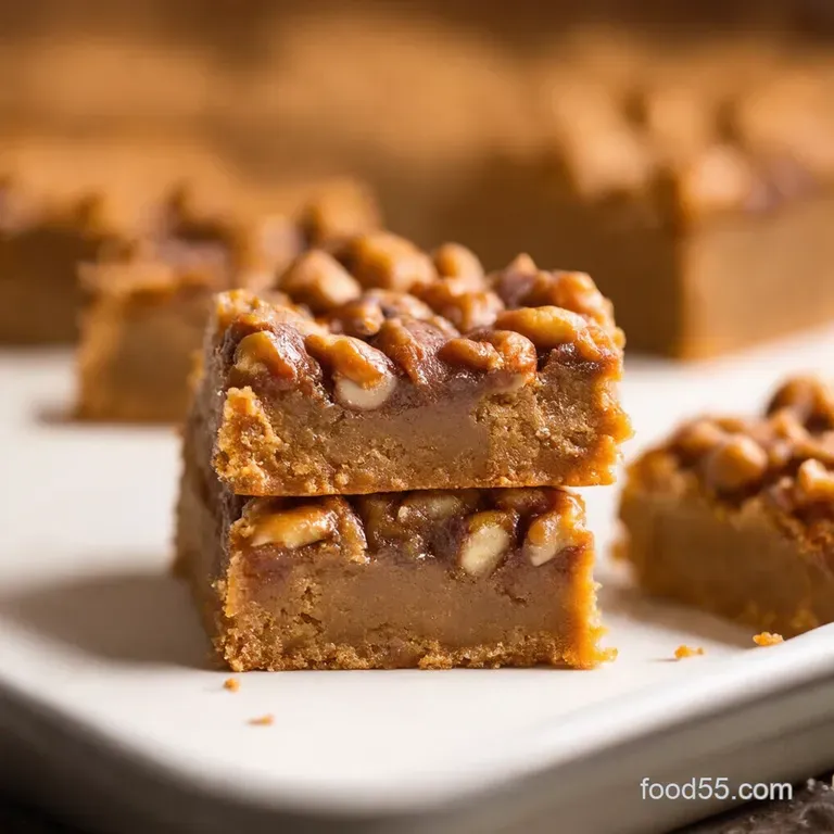 Praline Dream Bars presentation