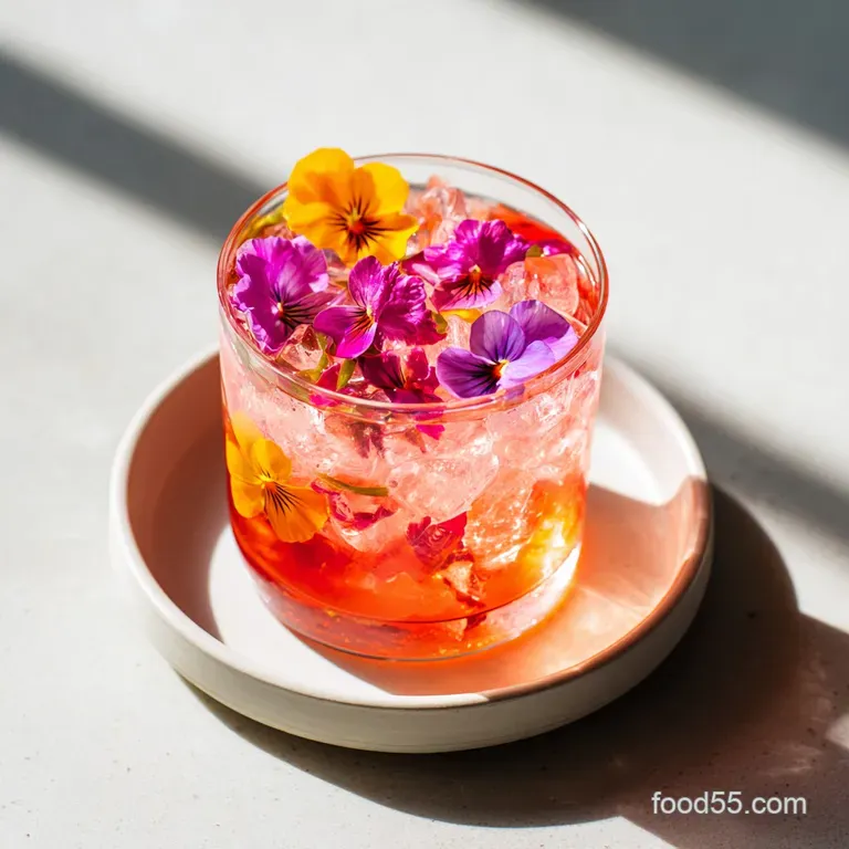 Printable Spring Cocktail Fresh Floral Seasonal Drink Recipe