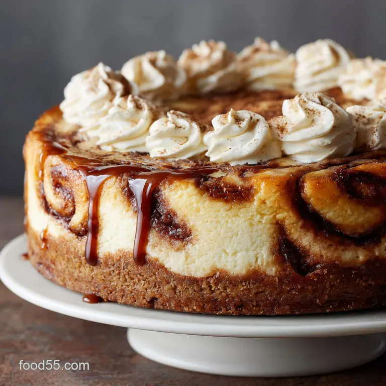 Cinnamon Roll Cheesecake the Pro Chefs Guide to the Cinnsational Swirl presentation